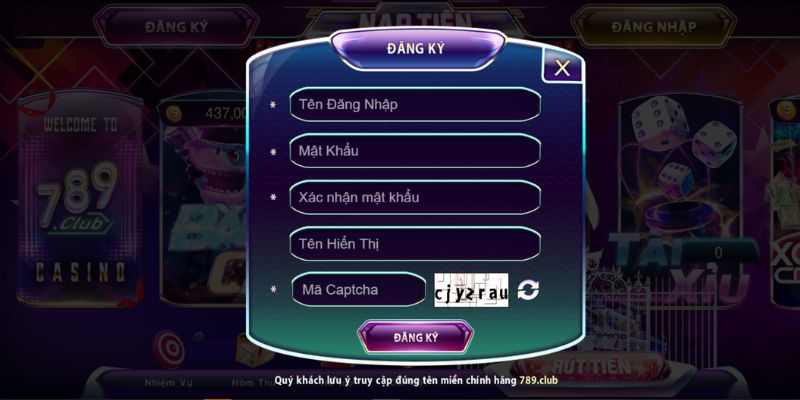Hướng dẫn đăng ký tài khoản hội viên